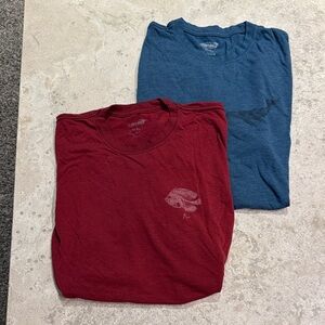 Bundle Cariloha Men's Red and Blue Graphic T-Shirts